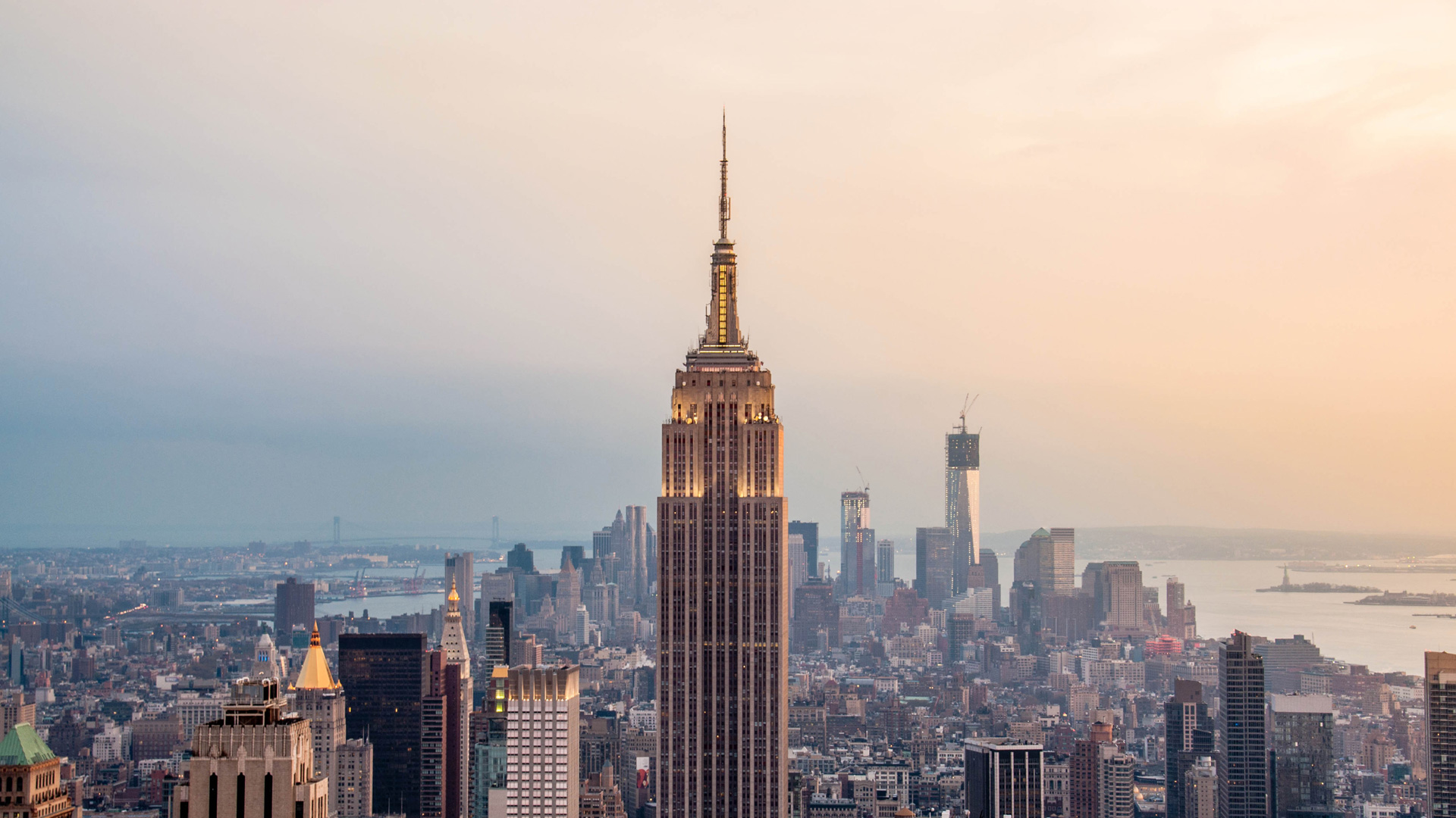 Vista de Manhattan e do Empire Stat Building