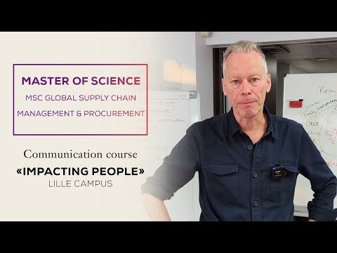 Communication training: Impacting people in Global Supply Chain Management & Procurement
